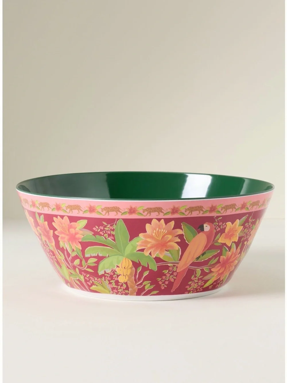 Farm Rio x Anthropologie Melamine Serving Bowl | Rainforest | 160 oz | NWT